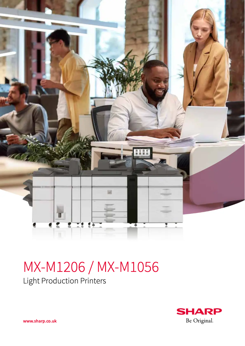 Imagen de la primera página del manual del dispositivo MX-M1206