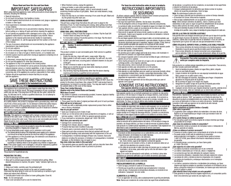 Imagen de la primera página del manual del dispositivo GR2080R