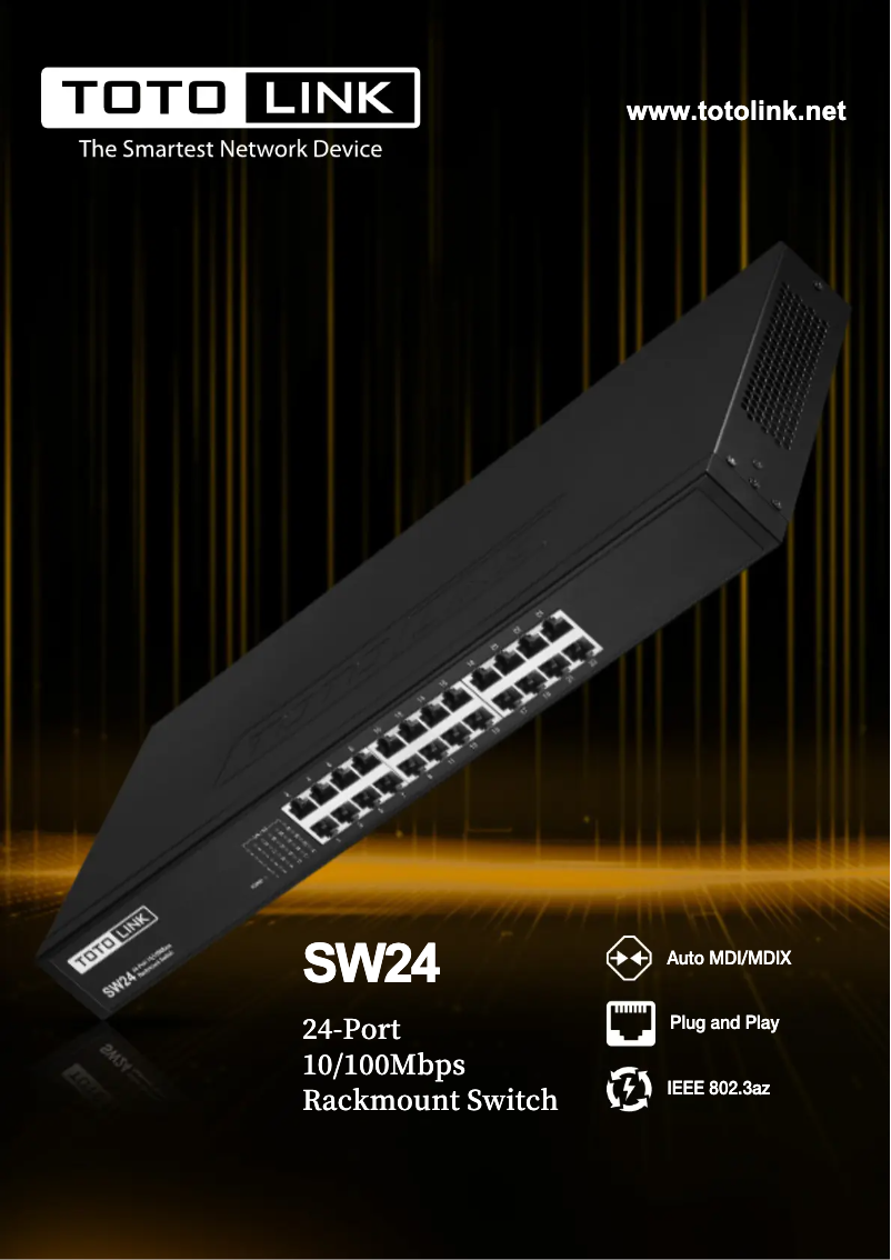 Imagen de la primera página del manual del dispositivo SW24