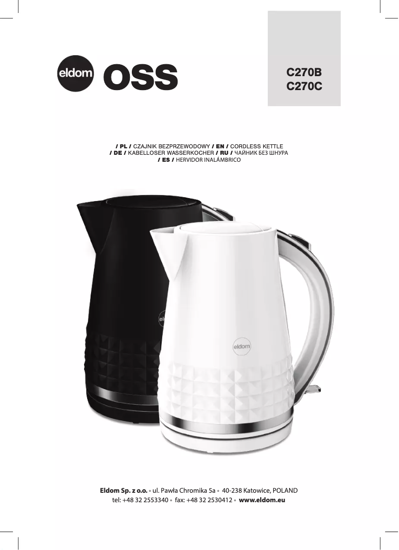 Imagen de la primera página del manual del dispositivo C270C