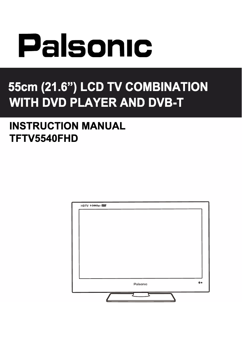 Imagen de la primera página del manual del dispositivo TFTV5540FHD