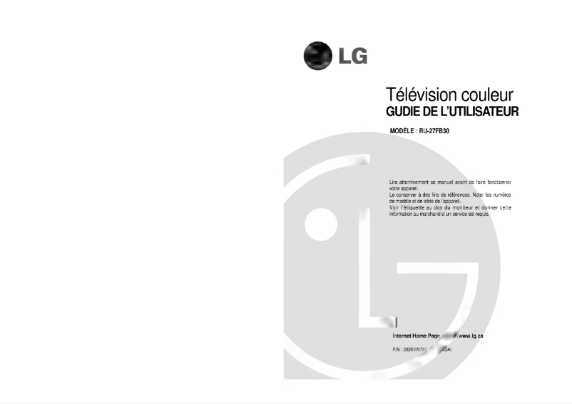 Página nº 1 - Manual de usuario LG RU-27FB30