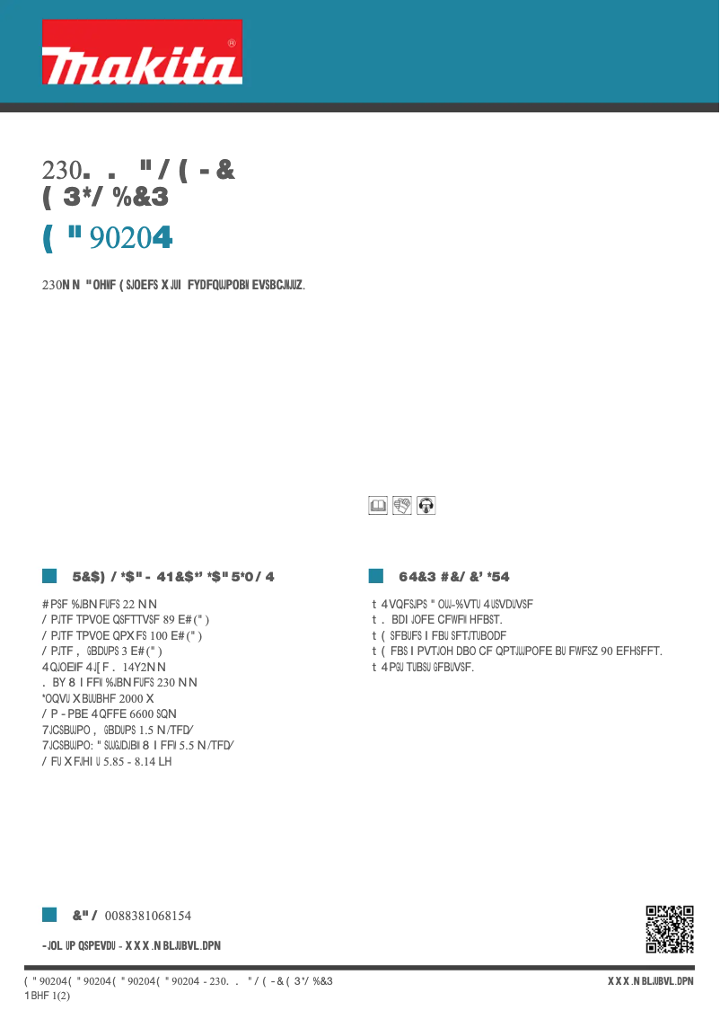 Imagen de la primera página del manual del dispositivo GA9020S