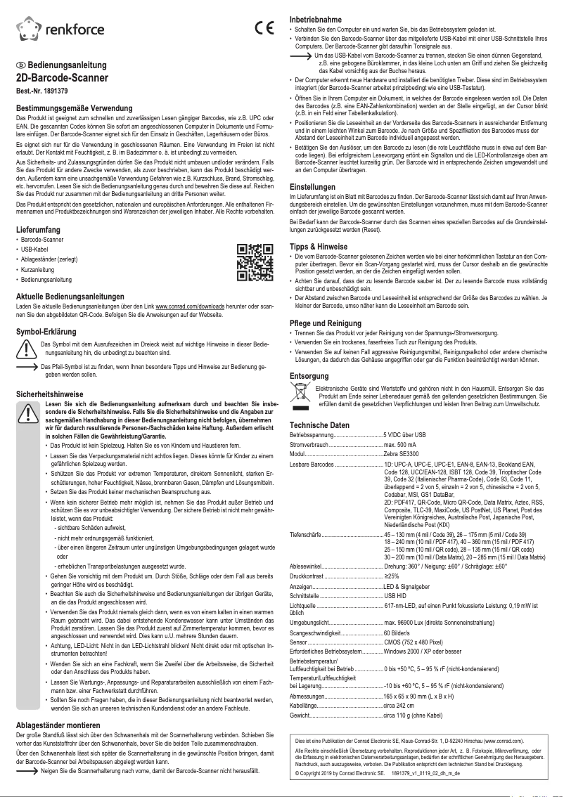 Página nº 1 - Manual de usuario Renkforce LS6302J