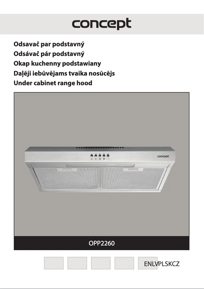 Página 1 del manual Manual de usuario Concept OPP2260