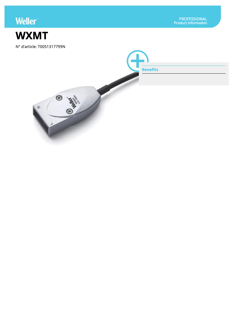 Imagen de la primera página del manual del dispositivo WXMT