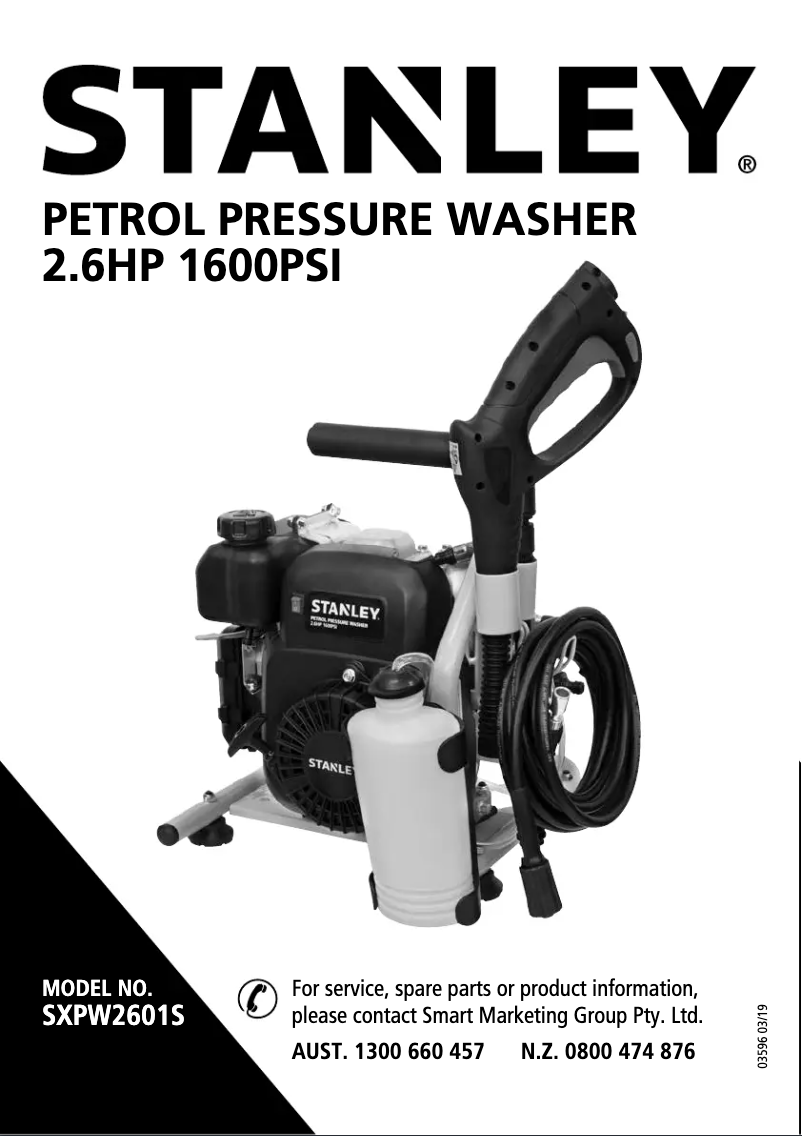 Página nº 1 - Manual de usuario Stanley SXPW2601S