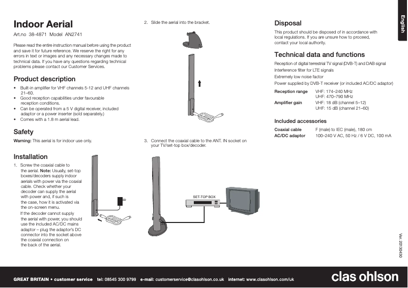 Página 1 del manual Manual de usuario Exibel AN2741