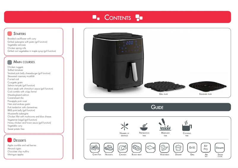 Página nº 1 - Manual de usuario OBH Nordica Easy Fry & Grill Steam+ FW2018S0