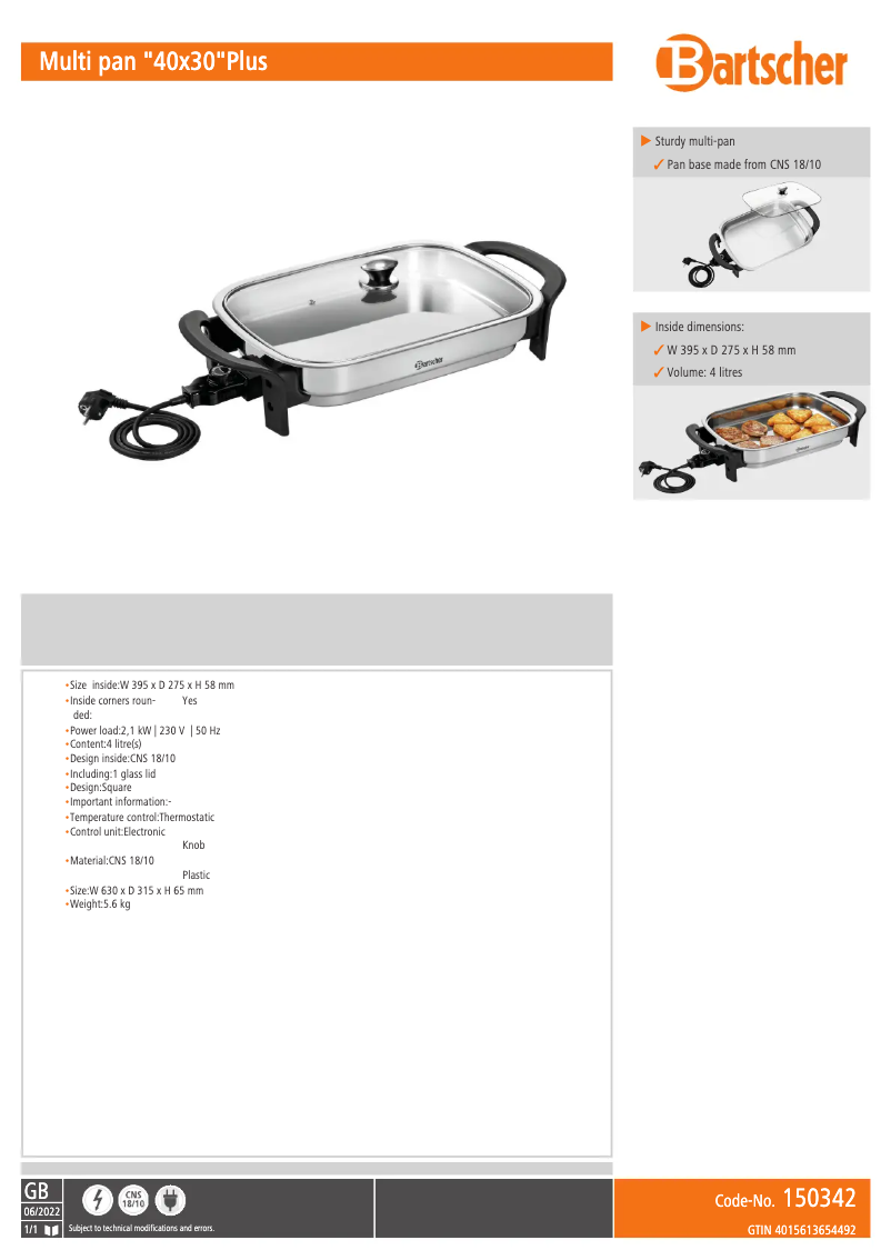Imagen de la primera página del manual del dispositivo 150342