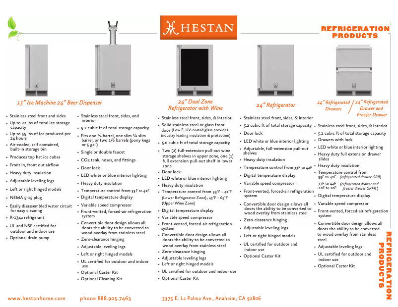 Página nº 1 - Ficha técnica Hestan GIML15