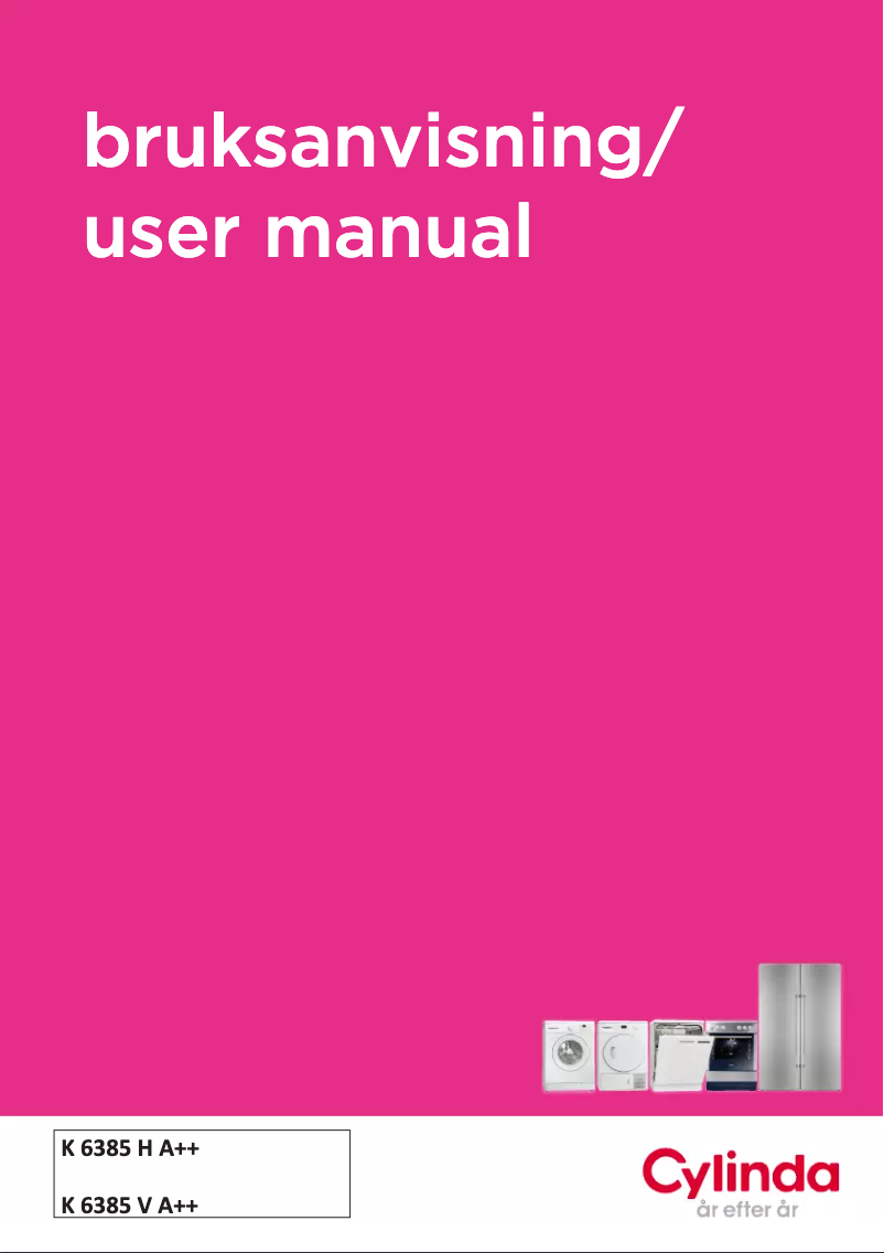 Página 1 del manual Manual de usuario Cylinda K 6385