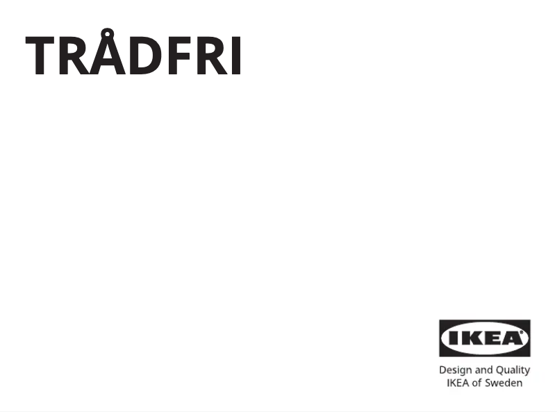 Imagen de la primera página del manual del dispositivo TRÅDFRI 905.061.75