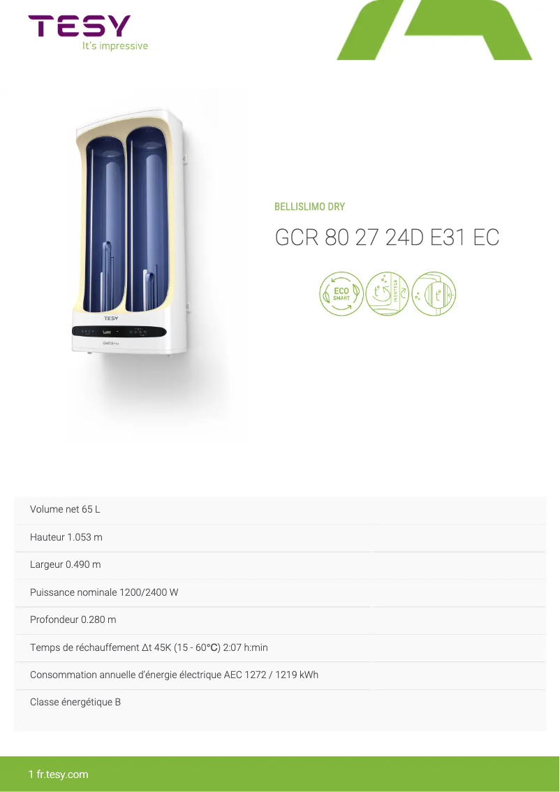 Imagen de la primera página del manual del dispositivo BelliSlimo Dry 80