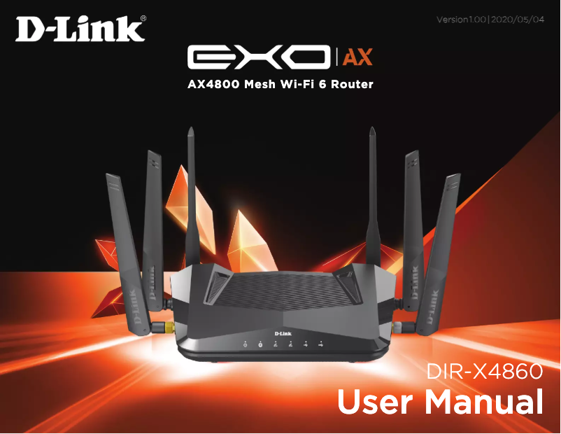 Página 1 del manual Manual de usuario D-Link EXO AX DIR-X4860