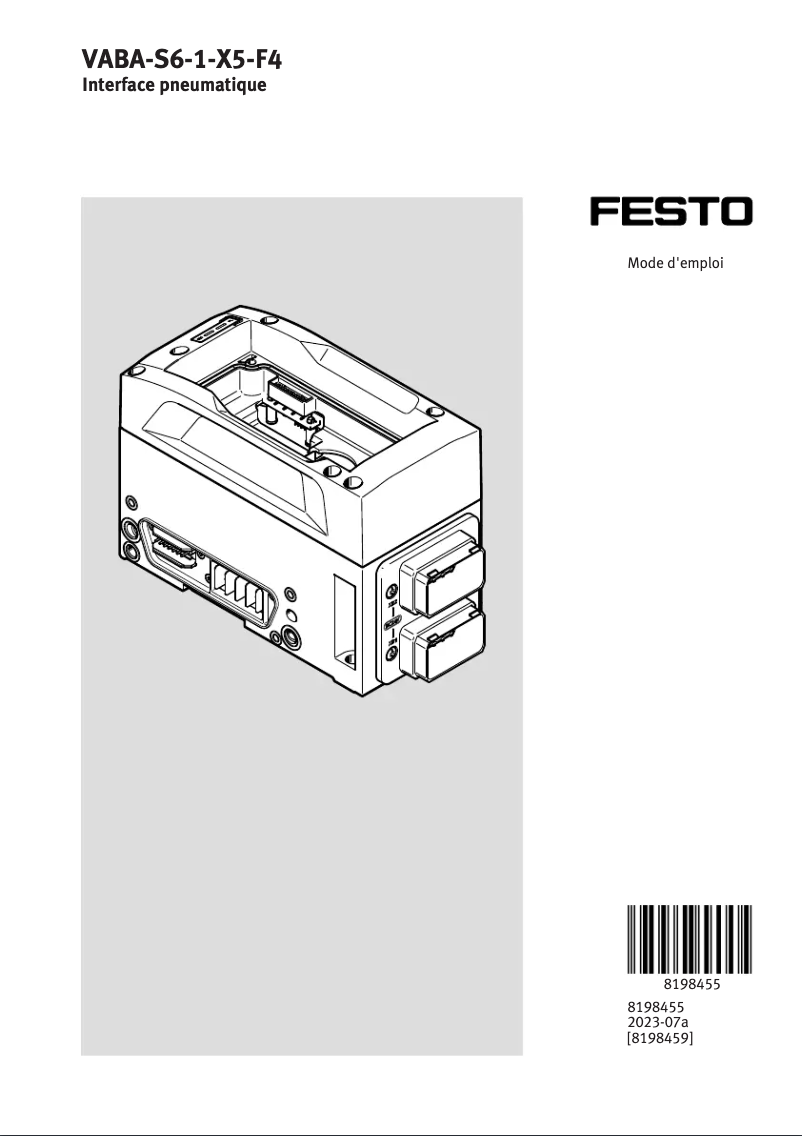 Imagen de la primera página del manual del dispositivo VABA-S6-1-X5-F4