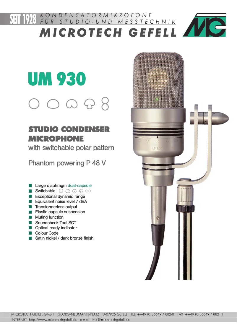 Imagen de la primera página del manual del dispositivo UM 930