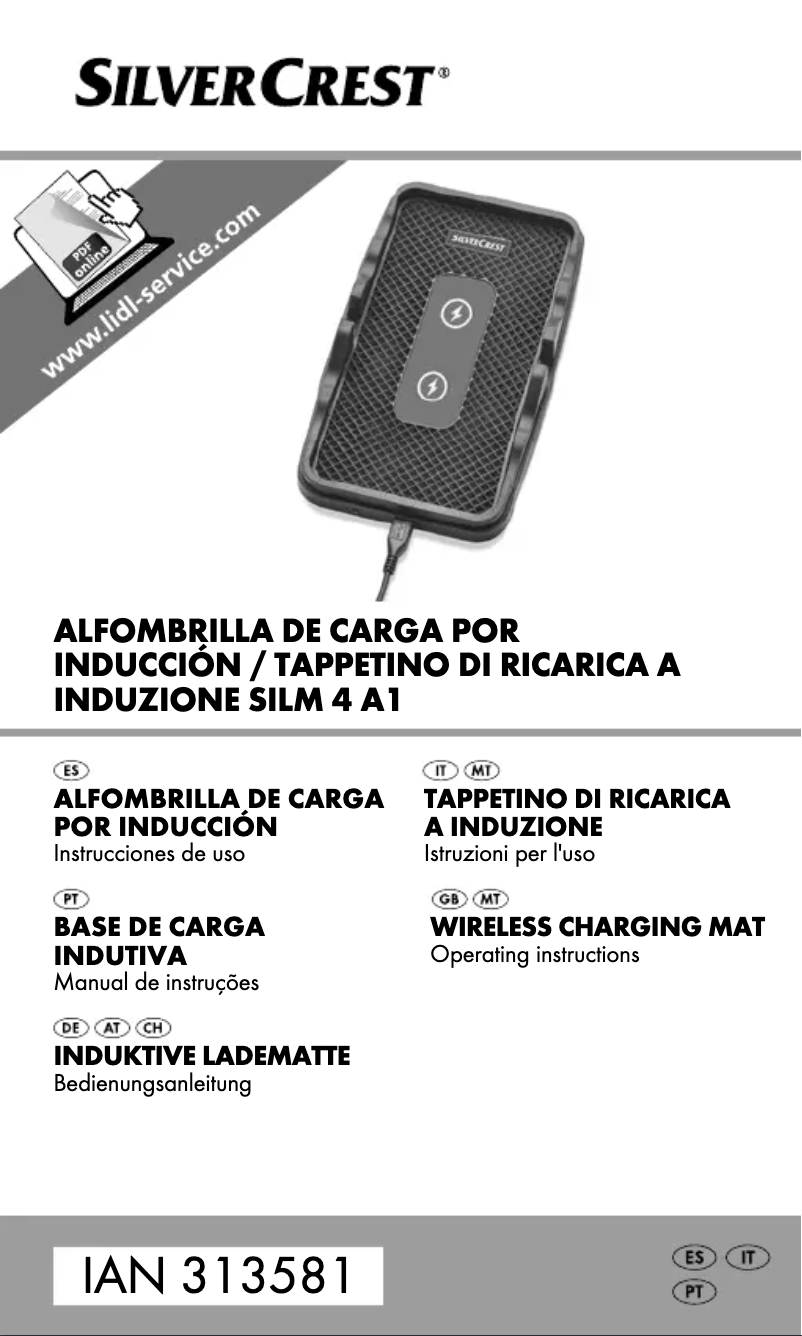 Imagen de la primera página del manual del dispositivo SILM 4 A1