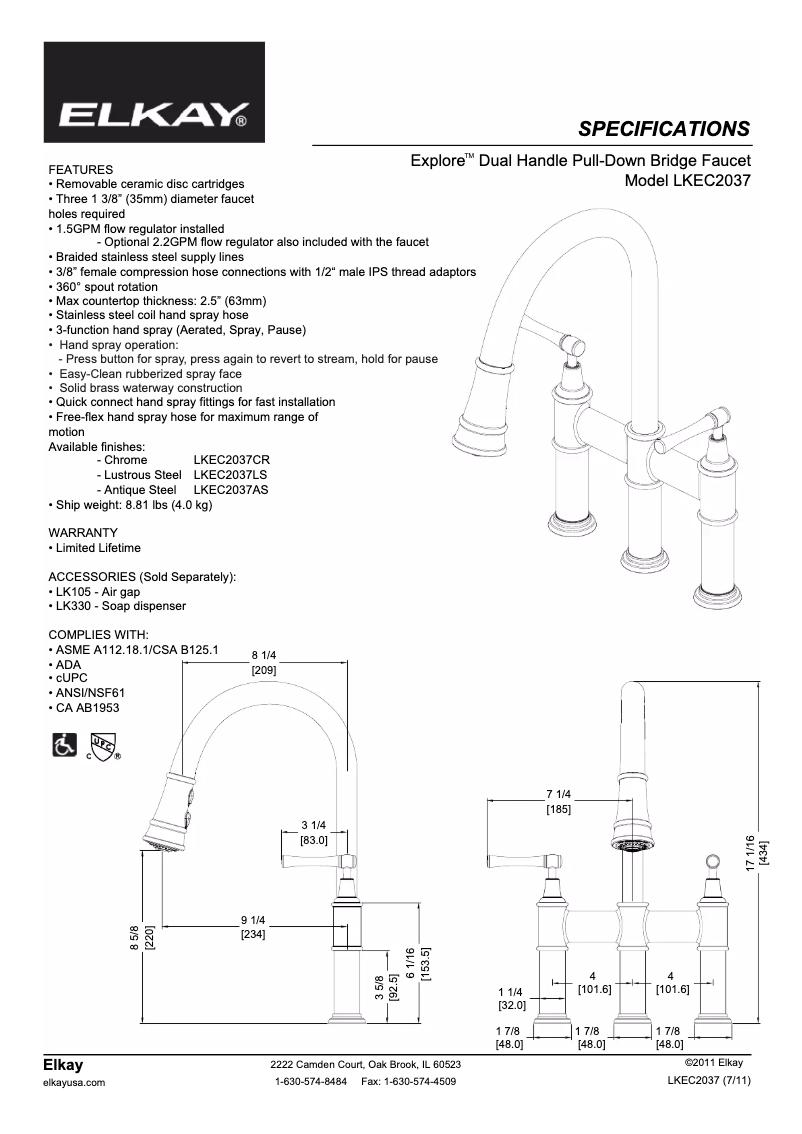 Imagen de la primera página del manual del dispositivo LKEC2037CR