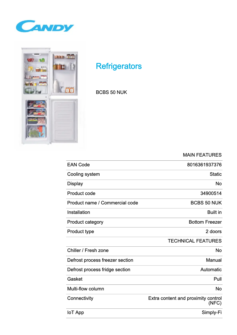 Imagen de la primera página del manual del dispositivo BCBS 50 NUK