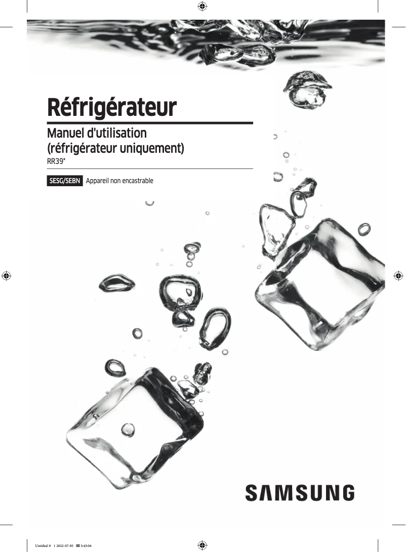 Imagen de la primera página del manual del dispositivo RR39B76C7VG