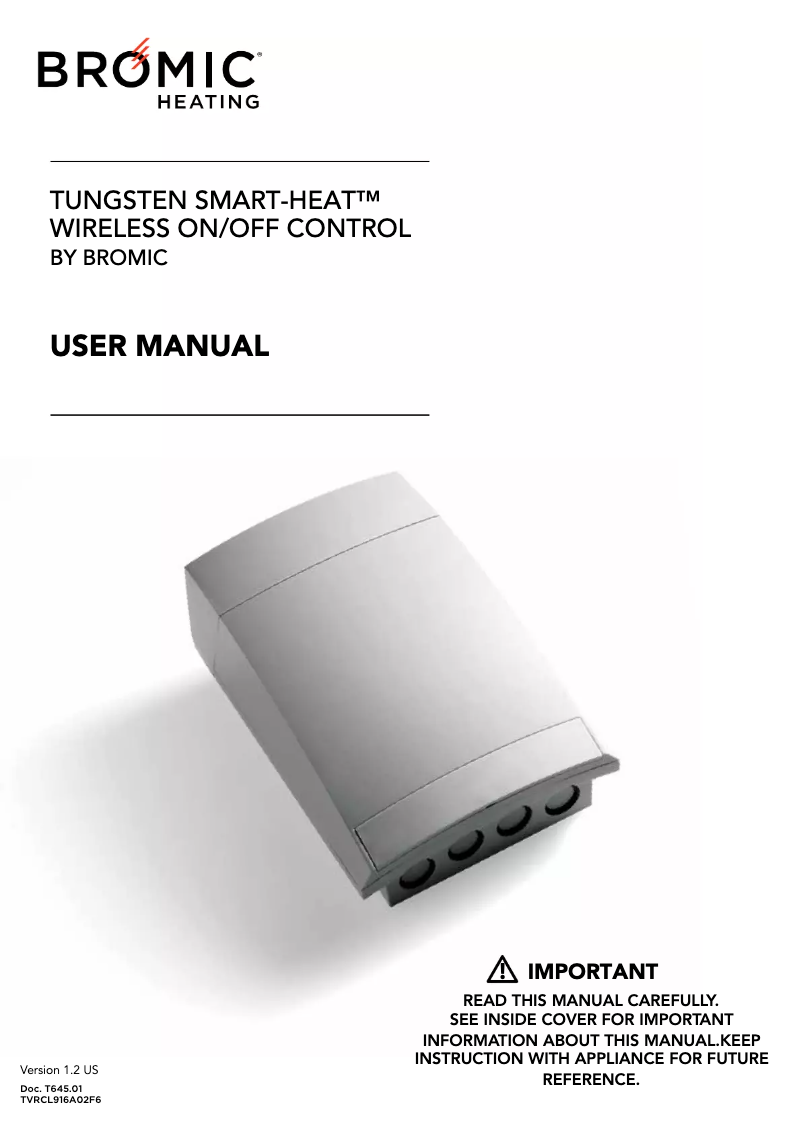 Página 1 del manual Manual de usuario Bromic BH3130010