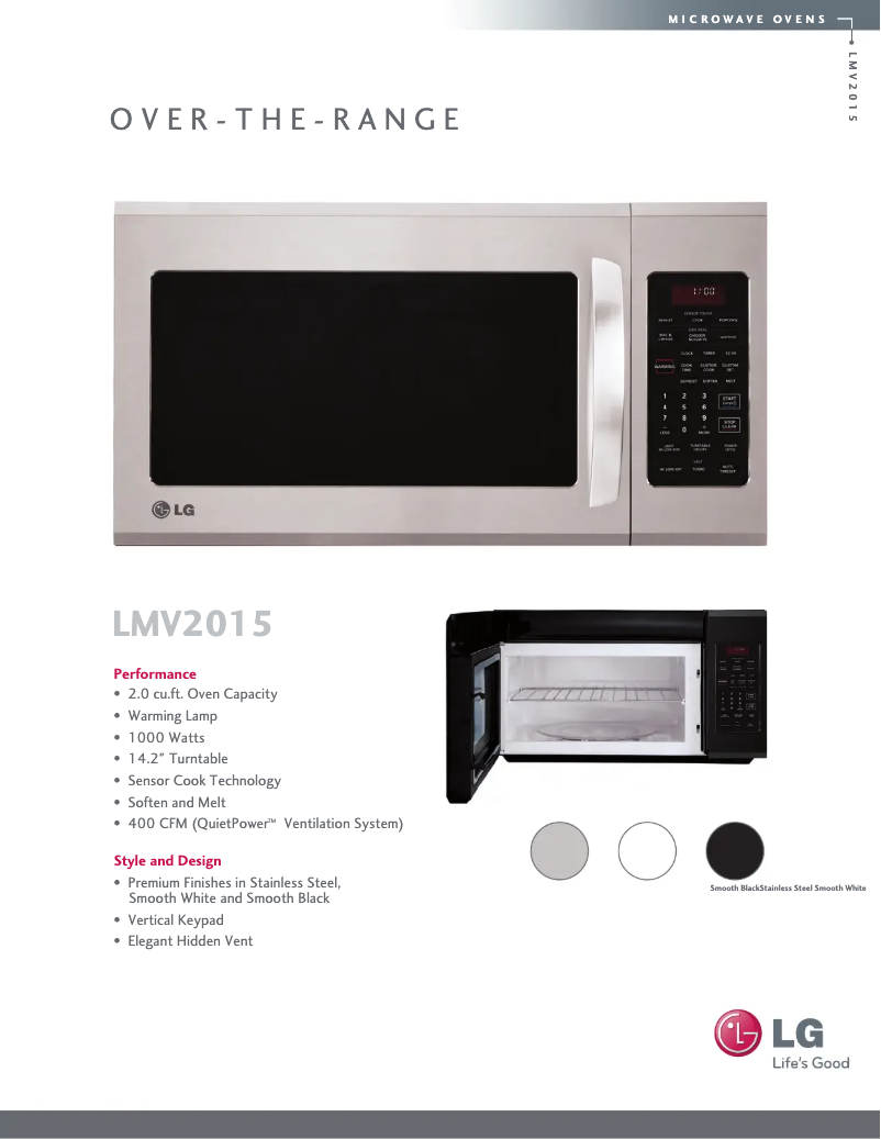 Imagen de la primera página del manual del dispositivo LMV2015ST