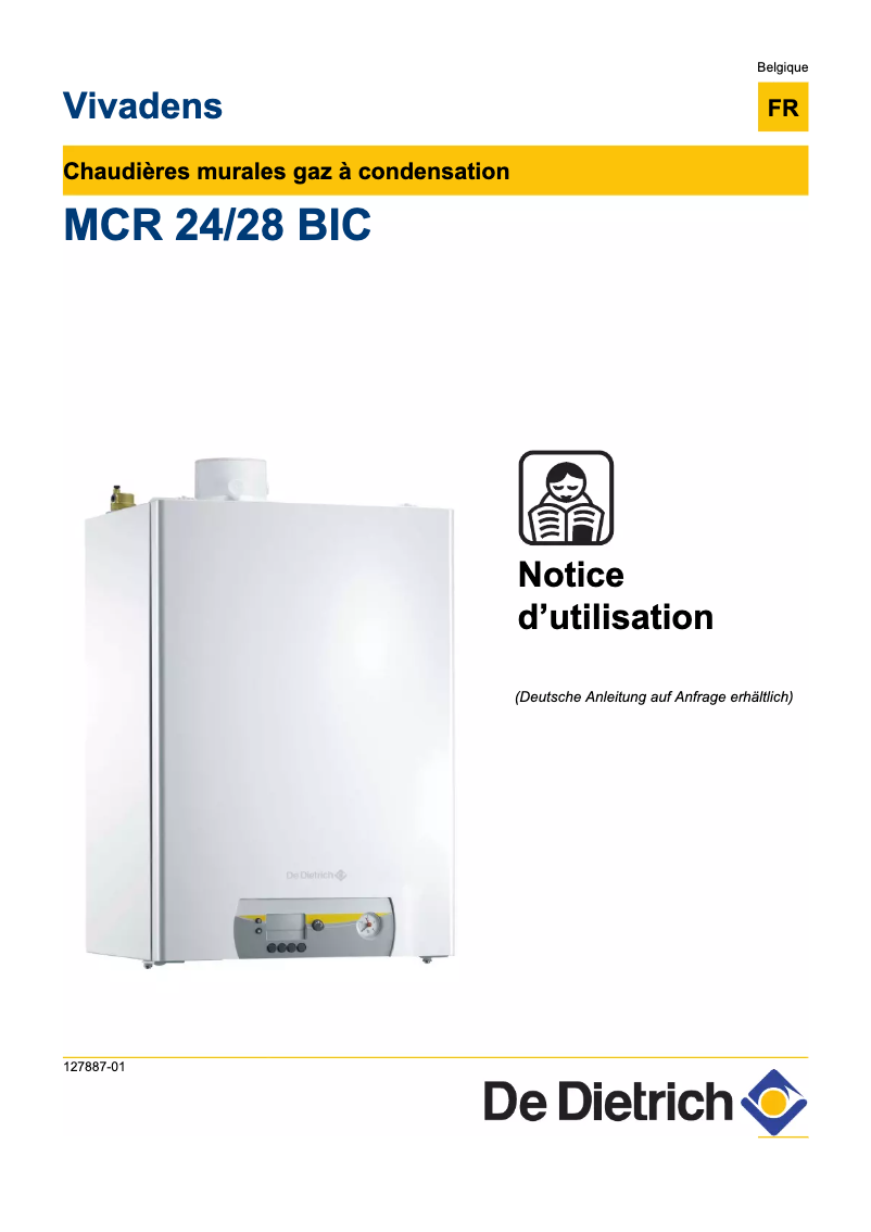 Imagen de la primera página del manual del dispositivo Vivadens MCR 24/28 BIC