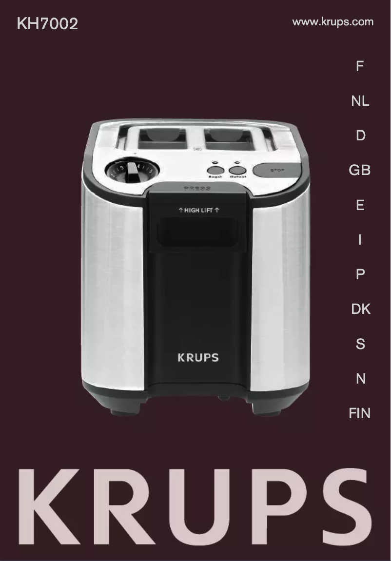 Página 1 del manual Manual de usuario Krups Precision KH700T30