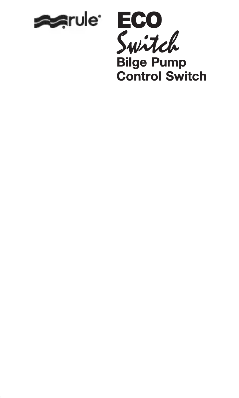 Imagen de la primera página del manual del dispositivo ECO Switch