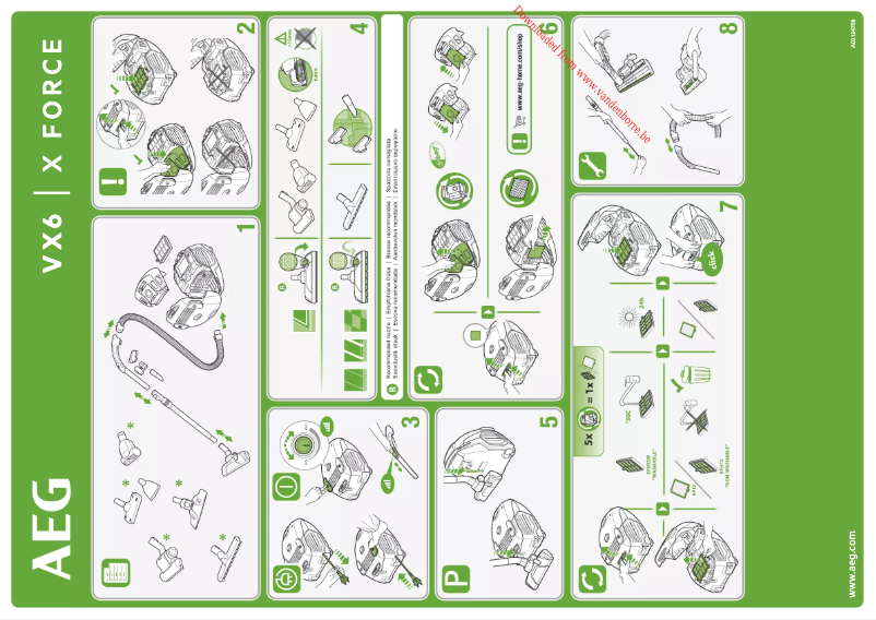 Imagen de la primera página del manual del dispositivo VX6