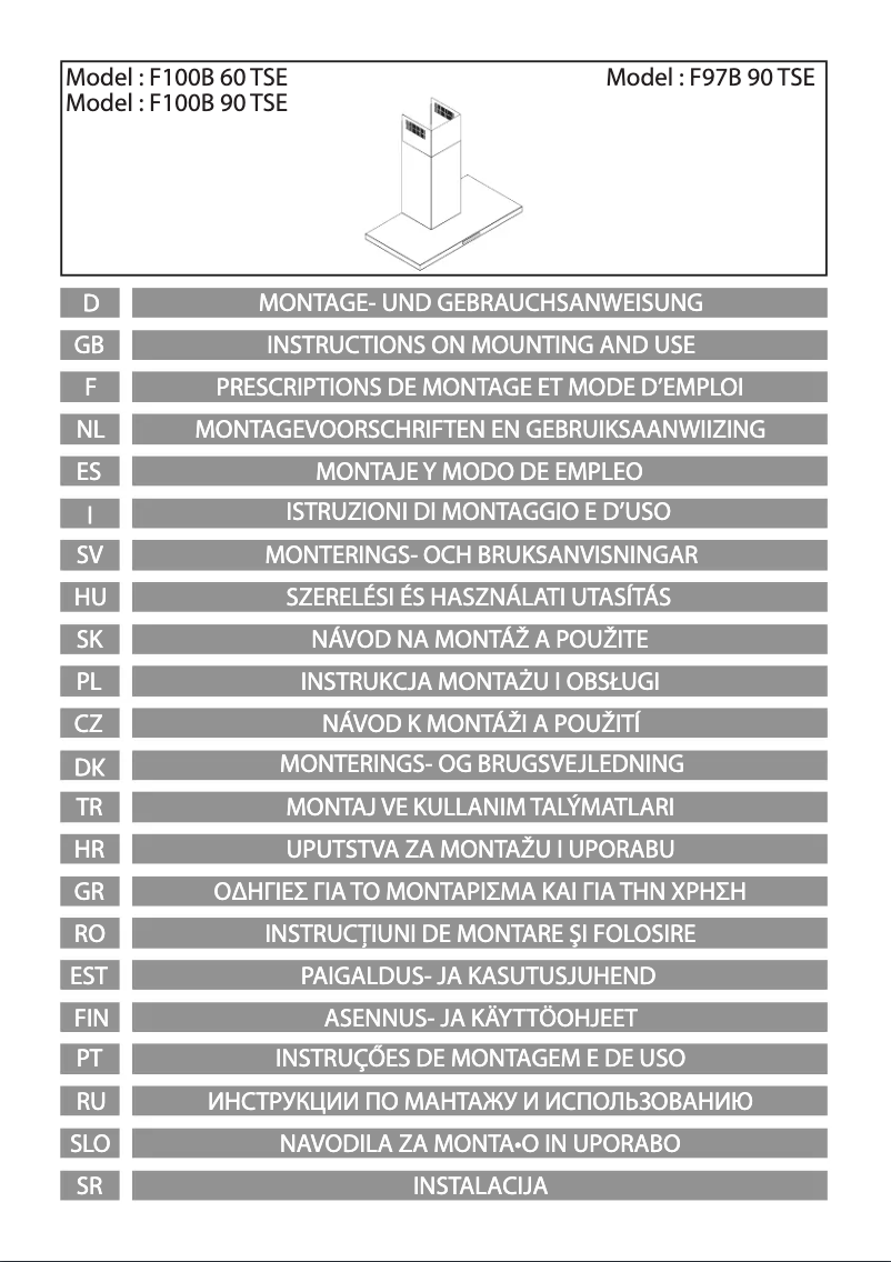 Página nº 1 - Manual de usuario Airforce F100B 90 TSE