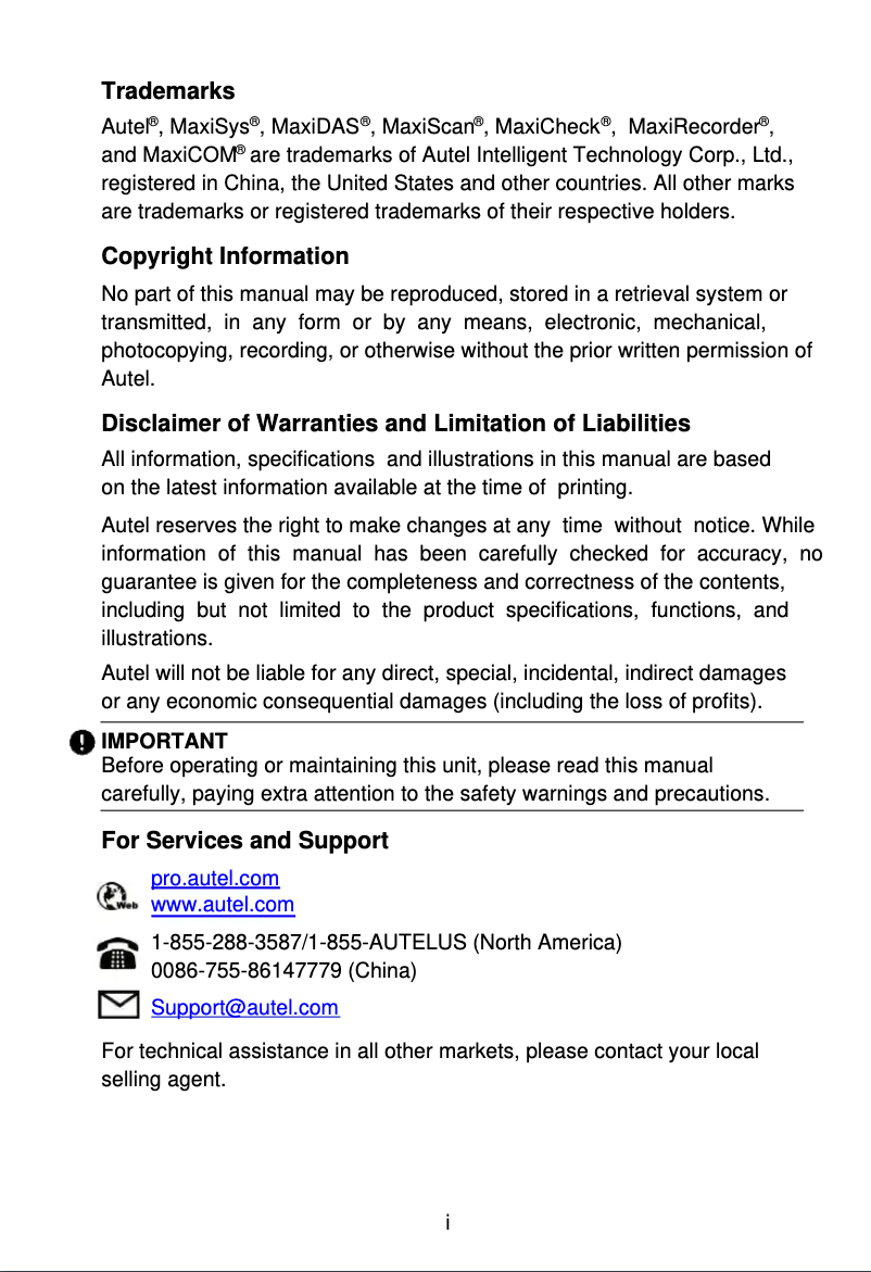 Imagen de la primera página del manual del dispositivo MaxiCheck MX900