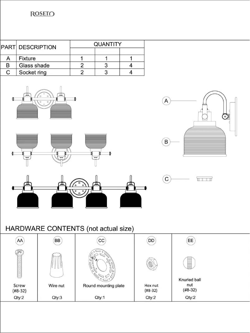 Página 1 del manual Manual de usuario Roseto Sophia PBF5858CH