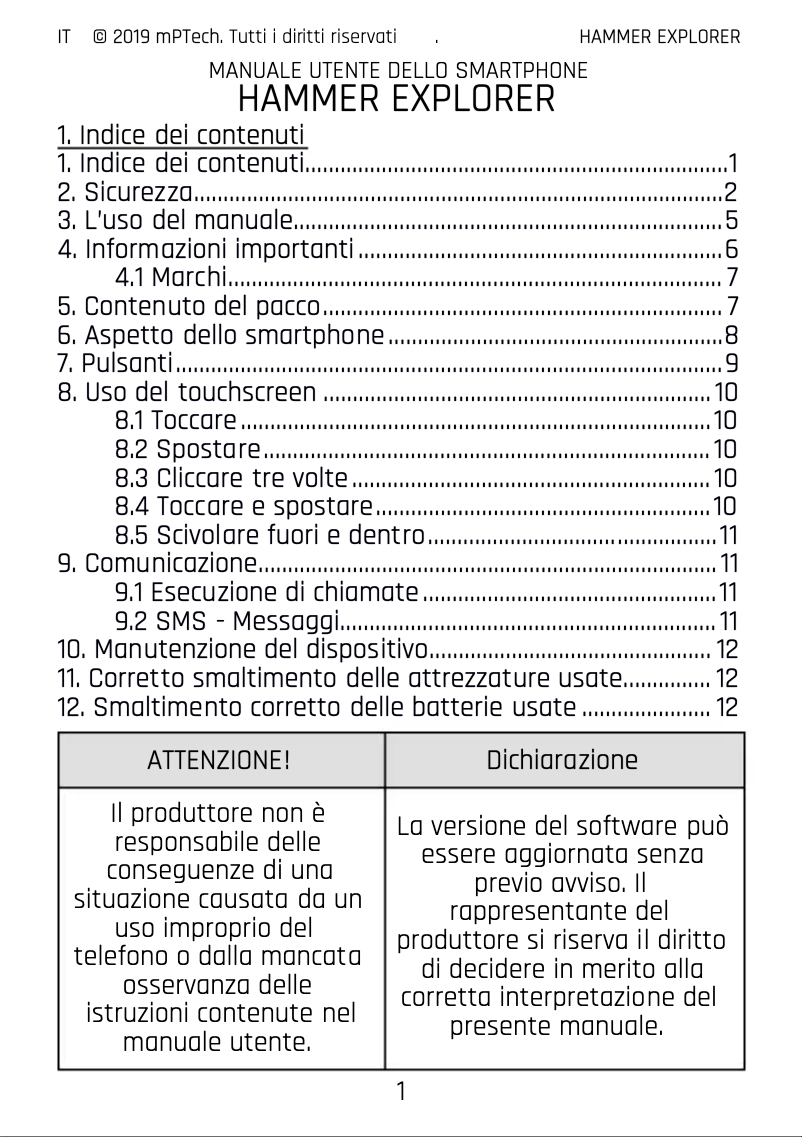 Imagen de la primera página del manual del dispositivo Explorer