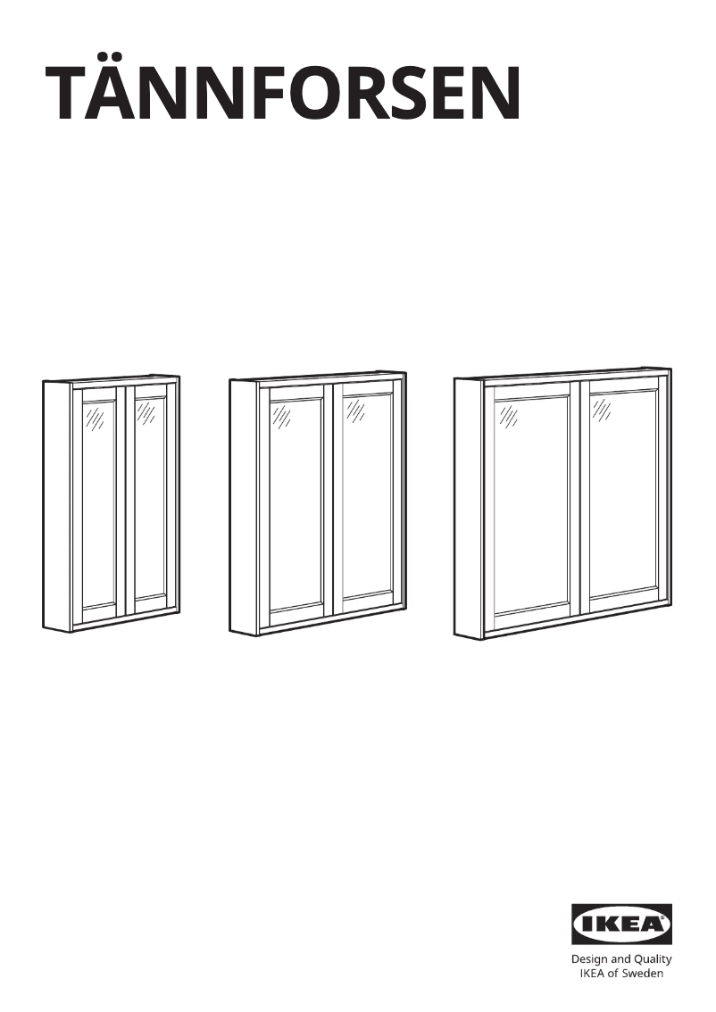 Página 1 del manual Manual de usuario Ikea TÄNNFORSEN 005.354.84