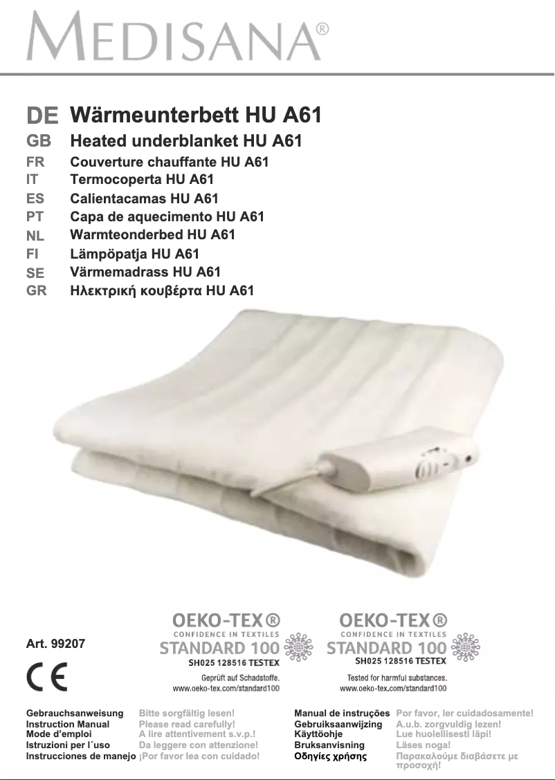 Página 1 del manual Manual de usuario Medisana HU A61