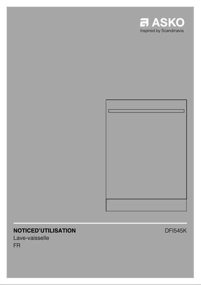 Página nº 1 - Manual de usuario Asko DFI545K