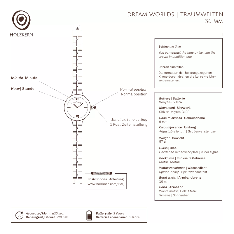 Imagen de la primera página del manual del dispositivo Klartraum