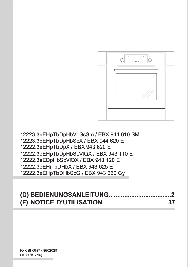 Página nº 1 - Manual de usuario Amica EBX 943 660 Gy