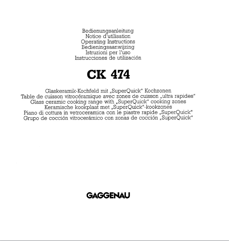 Imagen de la primera página del manual del dispositivo CK474