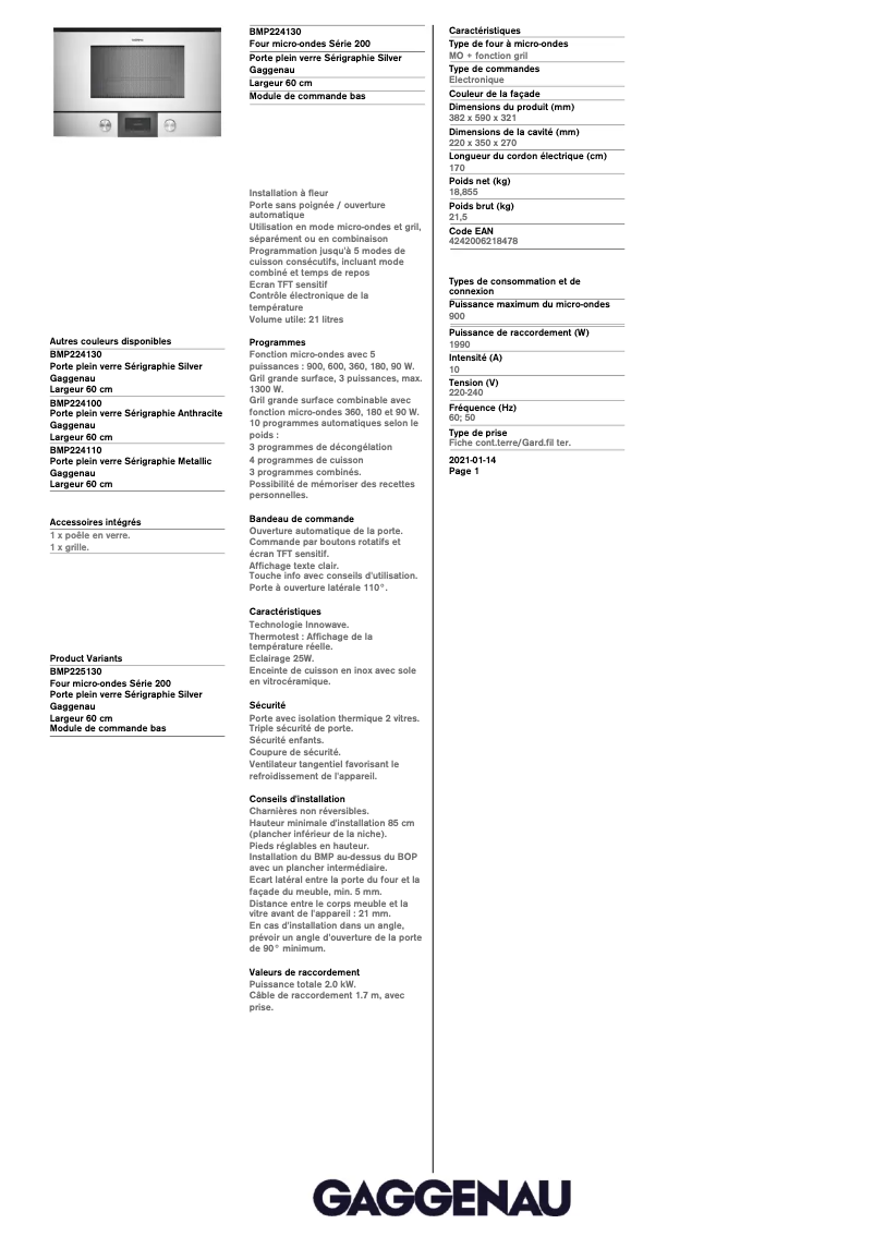 Imagen de la primera página del manual del dispositivo BMP224130