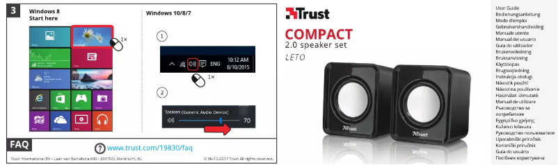 Página 1 del manual Manual de usuario Trust Leto Compact 2.0 19830