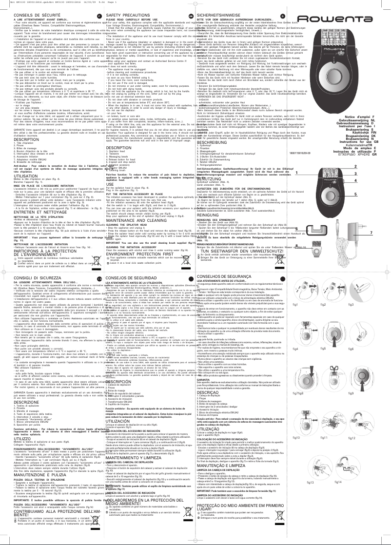 Imagen de la primera página del manual del dispositivo EP3130