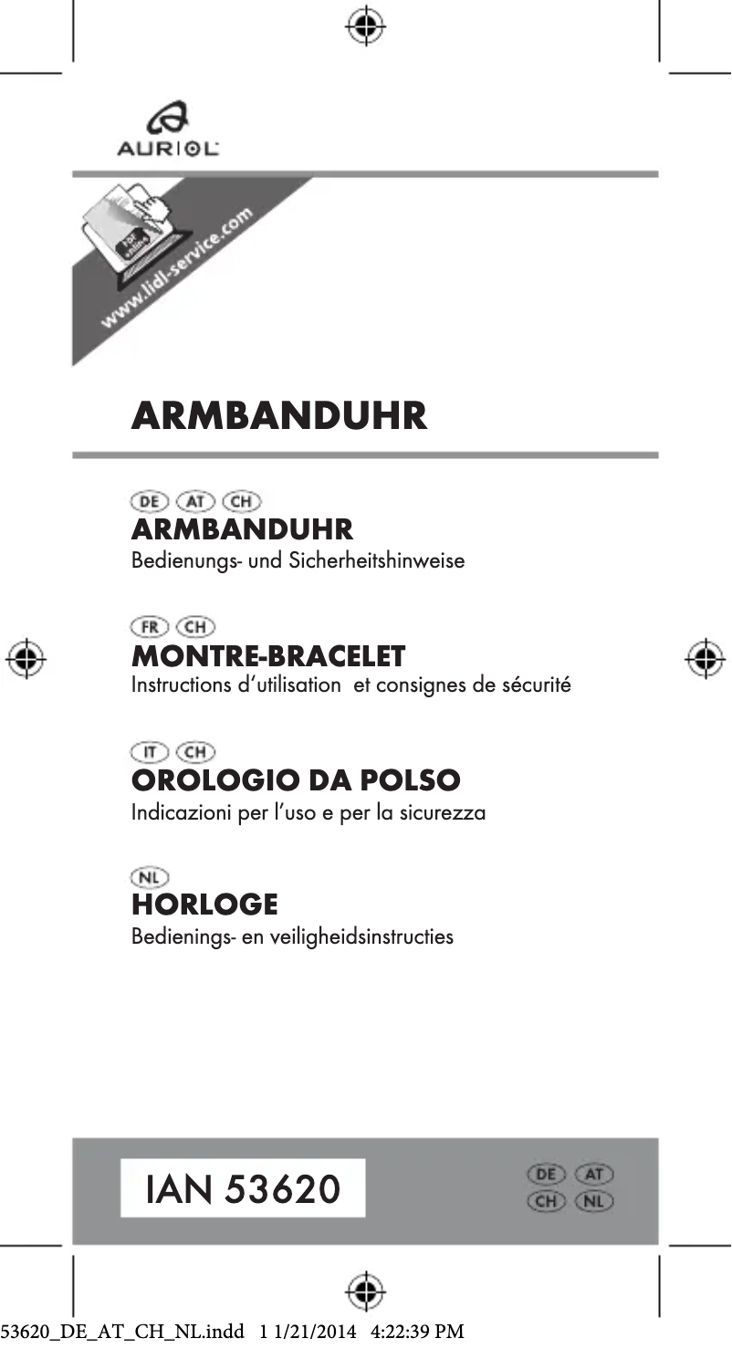 Imagen de la primera página del manual del dispositivo Z31969