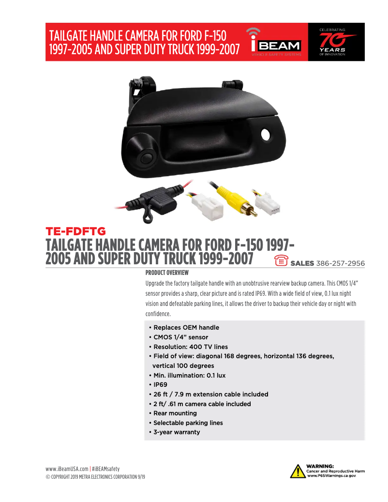 Página 1 del manual Ficha técnica Metra TE-FDFTG