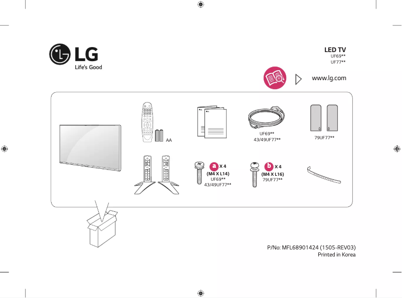 Página 1 del manual Manual de usuario LG 49UF690T