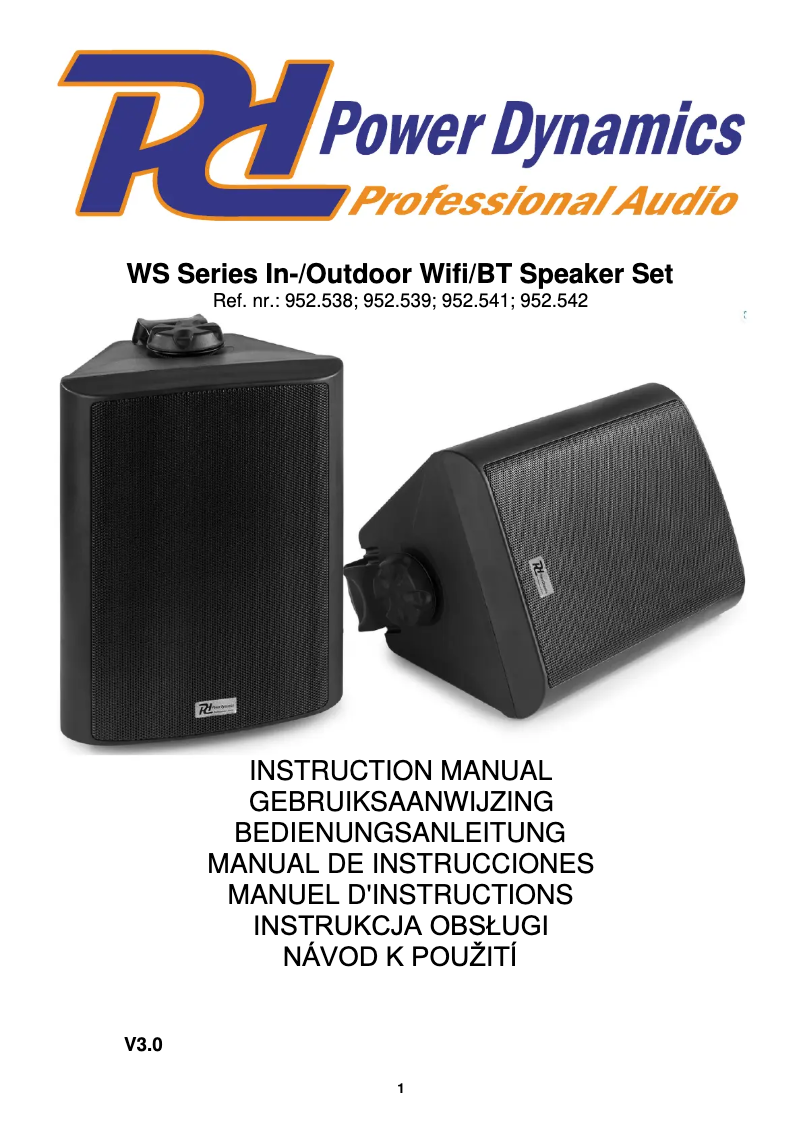 Imagen de la primera página del manual del dispositivo WS40AB