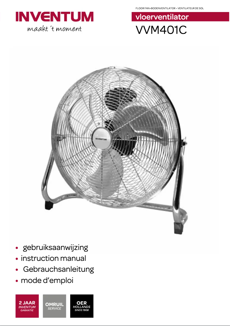 Página 1 del manual Manual de usuario Inventum VVM401C