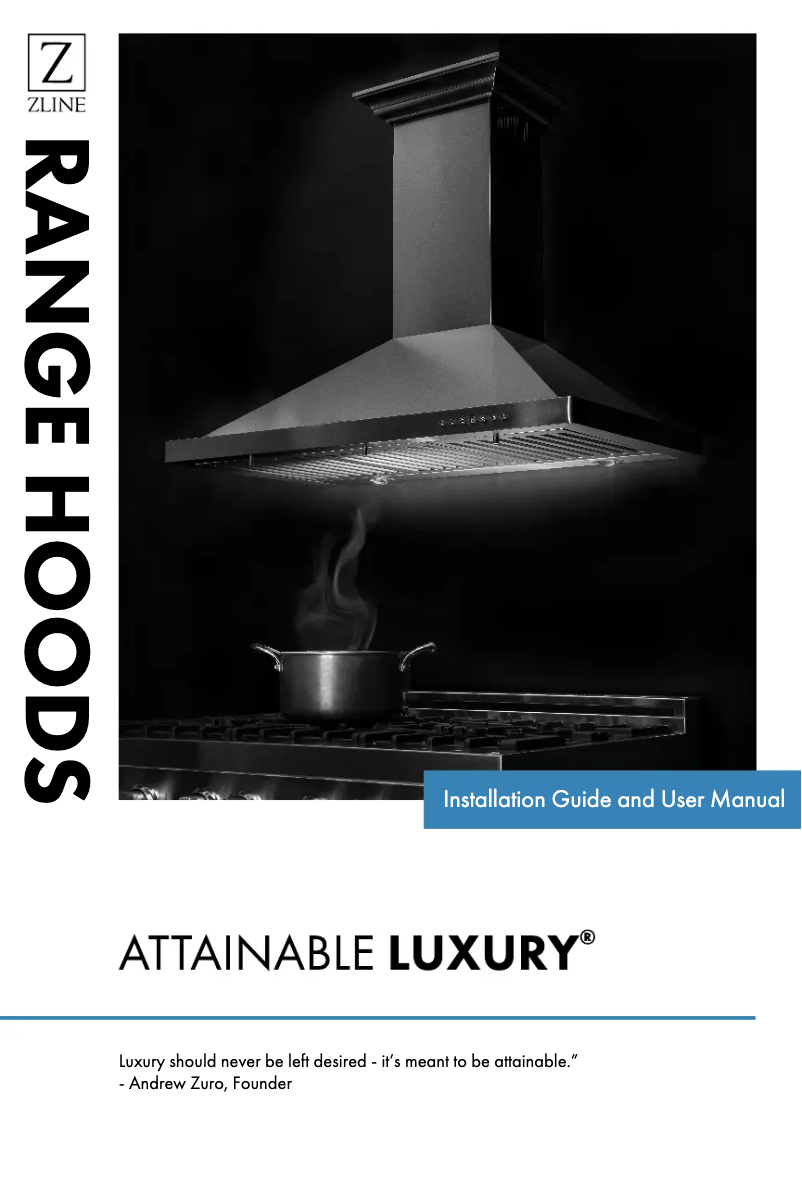 Página nº 1 - Manual de usuario ZLine RA30